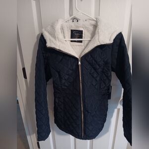 Cavalini Originals Womens Navy Quilted Coat/Jacket. Medium NWT